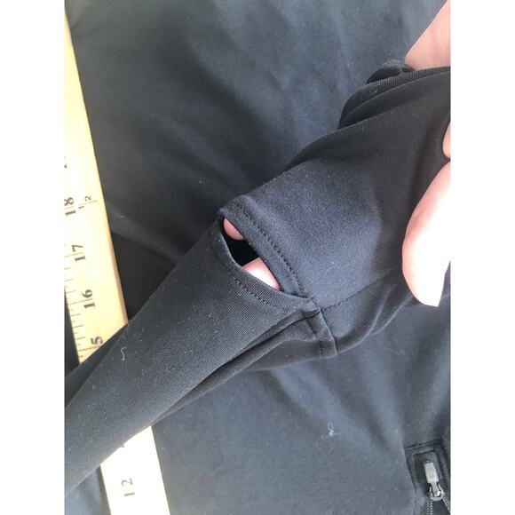 Womens Under Armour Run Pullover Jacket 1/4 Zip Fitted Black Medium MM - Picture 4 of 8